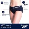 imageReebok Hipster Panties for Women  5 Pack Stretch Performance Seamless Underwear with Relaxed TagFree Waistband SXLBlackGreyNudeSpacedye GreyHot Pink