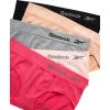 imageReebok Hipster Panties for Women  5 Pack Stretch Performance Seamless Underwear with Relaxed TagFree Waistband SXLBlackTanStrawberryLight Rose PinkLight Grey