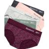 imageReebok Hipster Panties for Women  5 Pack Stretch Performance Seamless Underwear with Relaxed TagFree Waistband SXLGrapewineBlackened PearlLilypadLotusNatural