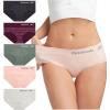 imageReebok Hipster Panties for Women  5 Pack Stretch Performance Seamless Underwear with Relaxed TagFree Waistband SXLGrapewineBlackened PearlLilypadLotusNatural