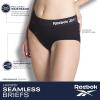 imageReebok Womens Plus Size Briefs  5 Pack Performance High Waisted Underwear for Women Designed to Fit Your Curves 1X3XBlackBlackenedPearl