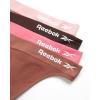 imageReebok Womens Thongs  4 Pack Performance Seamless Thongs for Women Sexy Panties  Breathable Underwear for Women SXLLotusNutmegJavaFoxglove