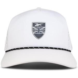 imageReebok Mens Golf Hat  Lightweight  Breathable  Adjustable  Sun Protection  MoistureWicking  Recycled PolyesterMadison  White