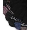 imageReebok Womens Ankle Socks  6 Pack Half Terry Performance Low Cut Athletic Socks for Women with AntiBlister Heel Tab 410Black
