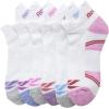 imageReebok Womens Ankle Socks  6 Pack Half Terry Performance Low Cut Athletic Socks for Women with AntiBlister Heel Tab 410White