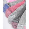 imageReebok Womens Athletic Socks  Performance Cushioned Low Cut Socks 6 PackGreyPink