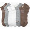 imageReebok Womens Athletic Socks  Performance Cushioned Low Cut Socks 6 PackOatmeal Assorted