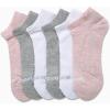 imageReebok Womens Athletic Socks  Performance Cushioned Low Cut Socks 6 PackPink Assorted