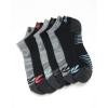 imageReebok Womens Athletic Socks  Performance Cushioned Low Cut Socks 6 PackSolid Black Logo