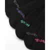 imageReebok Womens Comfort Cushioned Athletic Quarter Cut Socks 6 PackBlack
