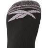 imageReebok Womens Comfort Cushioned Athletic Quarter Cut Socks 6 PackBlackGrey Multi