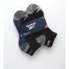 imageReebok Womens Comfort Cushioned Athletic Quarter Cut Socks 6 PackBlackGrey Multi