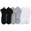 imageReebok Womens Comfort Cushioned Athletic Quarter Cut Socks 6 PackBlackWhiteGrey