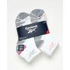 imageReebok Womens Comfort Cushioned Athletic Quarter Cut Socks 6 PackWhite Assorted
