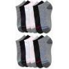 imageReebok Womens No Show Socks  12 Pack Low Cut Ankle Socks for Women  Womens Cushioned Athletic Sock Sizes 410BlackWhiteGrey