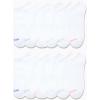 imageReebok Womens No Show Socks  12 Pack Low Cut Ankle Socks for Women  Womens Cushioned Athletic Sock Sizes 410Bright White Logo