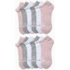 imageReebok Womens No Show Socks  12 Pack Low Cut Ankle Socks for Women  Womens Cushioned Athletic Sock Sizes 410Pink Assorted
