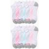 imageReebok Womens No Show Socks  12 Pack Low Cut Ankle Socks for Women  Womens Cushioned Athletic Sock Sizes 410White Multi