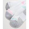 imageReebok Womens No Show Socks  12 Pack Low Cut Ankle Socks for Women  Womens Cushioned Athletic Sock Sizes 410WhiteGrey