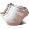 imageReebok Womens Athletic Socks  Performance Cushioned Low Cut Socks 6 PackOatmeal Assorted
