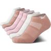 imageReebok Womens Low Cut Socks  6 Pack Cushioned Performance Stretch Moisture Wicking Athletic No Show Socks for Women 410Tan Multi