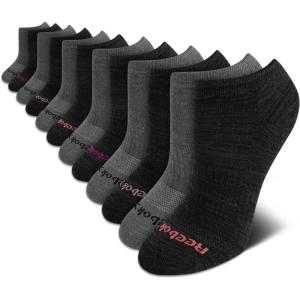 imageReebok Womens No Show Socks  12 Pack Low Cut Ankle Socks for Women  Womens Cushioned Athletic Sock Sizes 410Charcoal Grey