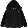 imageReebok Womens Fleece Zip Up Jacket  Warm Snow Fleece Winter Jacket with Hood  Insulated Winter Jackets for Women SXLBlack Ink