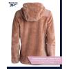 imageReebok Womens Fleece Zip Up Jacket  Warm Snow Fleece Winter Jacket with Hood  Insulated Winter Jackets for Women SXLClay