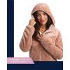 imageReebok Womens Fleece Zip Up Jacket  Warm Snow Fleece Winter Jacket with Hood  Insulated Winter Jackets for Women SXLClay