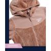 imageReebok Womens Fleece Zip Up Jacket  Warm Snow Fleece Winter Jacket with Hood  Insulated Winter Jackets for Women SXLClay