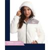 imageReebok Womens Fleece Zip Up Jacket  Warm Snow Fleece Winter Jacket with Hood  Insulated Winter Jackets for Women SXLCream