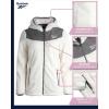 imageReebok Womens Fleece Zip Up Jacket  Warm Snow Fleece Winter Jacket with Hood  Insulated Winter Jackets for Women SXLCream