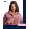 imageReebok Womens Fleece Zip Up Jacket  Warm Snow Fleece Winter Jacket with Hood  Insulated Winter Jackets for Women SXLDark Dusty Rose