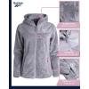 imageReebok Womens Fleece Zip Up Jacket  Warm Snow Fleece Winter Jacket with Hood  Insulated Winter Jackets for Women SXLDove Grey