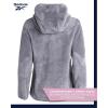 imageReebok Womens Fleece Zip Up Jacket  Warm Snow Fleece Winter Jacket with Hood  Insulated Winter Jackets for Women SXLDove Grey