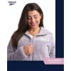 imageReebok Womens Fleece Zip Up Jacket  Warm Snow Fleece Winter Jacket with Hood  Insulated Winter Jackets for Women SXLDove Grey