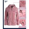 imageReebok Womens Fleece Zip Up Jacket  Warm Snow Fleece Winter Jacket with Hood  Insulated Winter Jackets for Women SXLMauve