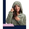 imageReebok Womens Fleece Zip Up Jacket  Warm Snow Fleece Winter Jacket with Hood  Insulated Winter Jackets for Women SXLSage