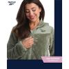 imageReebok Womens Fleece Zip Up Jacket  Warm Snow Fleece Winter Jacket with Hood  Insulated Winter Jackets for Women SXLSage
