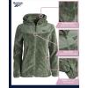 imageReebok Womens Fleece Zip Up Jacket  Warm Snow Fleece Winter Jacket with Hood  Insulated Winter Jackets for Women SXLSage