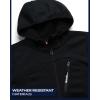 imageReebok Womens Jacket  Active Performance Fleece Lined Softshell Jacket with Hood  Lightweight Jackets for Women S3XBlack