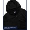 imageReebok Womens Jacket  Active Performance Fleece Lined Softshell Jacket with Hood  Lightweight Jackets for Women S3XBlack Ink