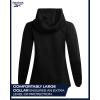 imageReebok Womens Jacket  Active Performance Fleece Lined Softshell Jacket with Hood  Lightweight Jackets for Women S3XBlack Ink