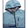 imageReebok Womens Jacket  Active Performance Fleece Lined Softshell Jacket with Hood  Lightweight Jackets for Women S3XBlue Slate