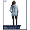 imageReebok Womens Jacket  Active Performance Fleece Lined Softshell Jacket with Hood  Lightweight Jackets for Women S3XBlue Slate