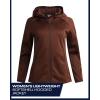 imageReebok Womens Jacket  Active Performance Fleece Lined Softshell Jacket with Hood  Lightweight Jackets for Women S3XCognac