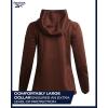 imageReebok Womens Jacket  Active Performance Fleece Lined Softshell Jacket with Hood  Lightweight Jackets for Women S3XCognac