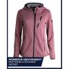 imageReebok Womens Jacket  Active Performance Fleece Lined Softshell Jacket with Hood  Lightweight Jackets for Women S3XDark Dusty Rose