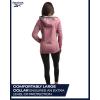imageReebok Womens Jacket  Active Performance Fleece Lined Softshell Jacket with Hood  Lightweight Jackets for Women S3XDark Dusty Rose