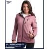 imageReebok Womens Jacket  Active Performance Fleece Lined Softshell Jacket with Hood  Lightweight Jackets for Women S3XDark Dusty Rose